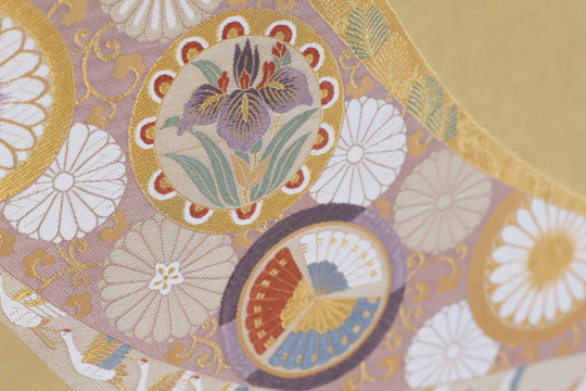 金彩花丸文 -Golden Floral Medallion-