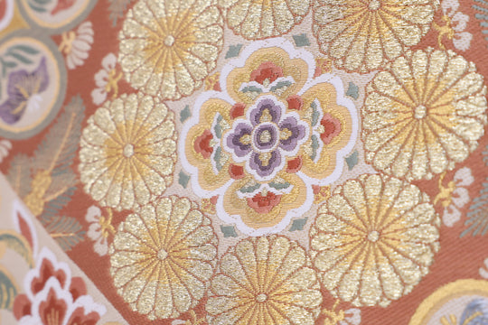 金彩花丸文 -Golden Floral Medallion-