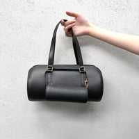 Louis Vuitton Epi Soufflé Noir Handbag With Pouch M52222