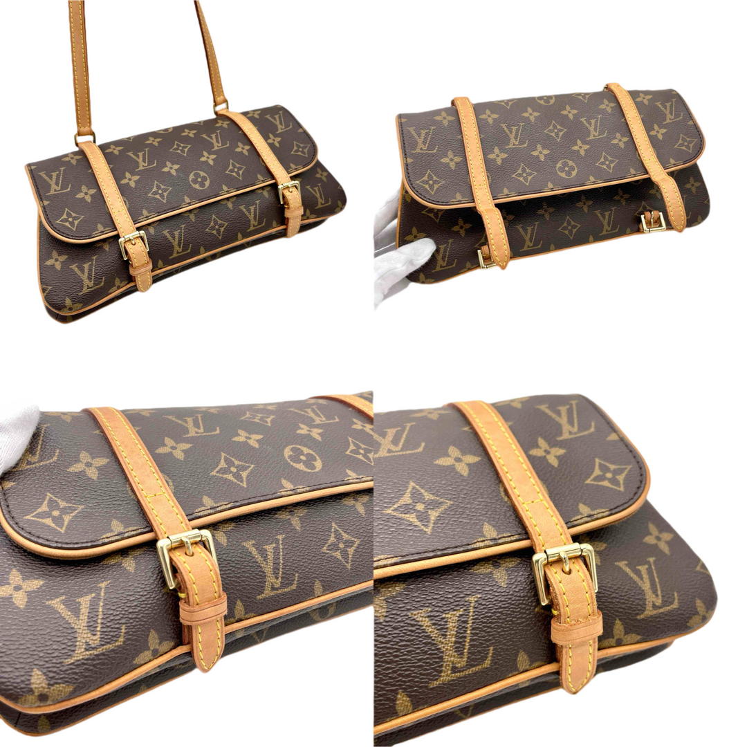 Vintage Louis Vuitton Monogram Marel M51157 Brown PVC