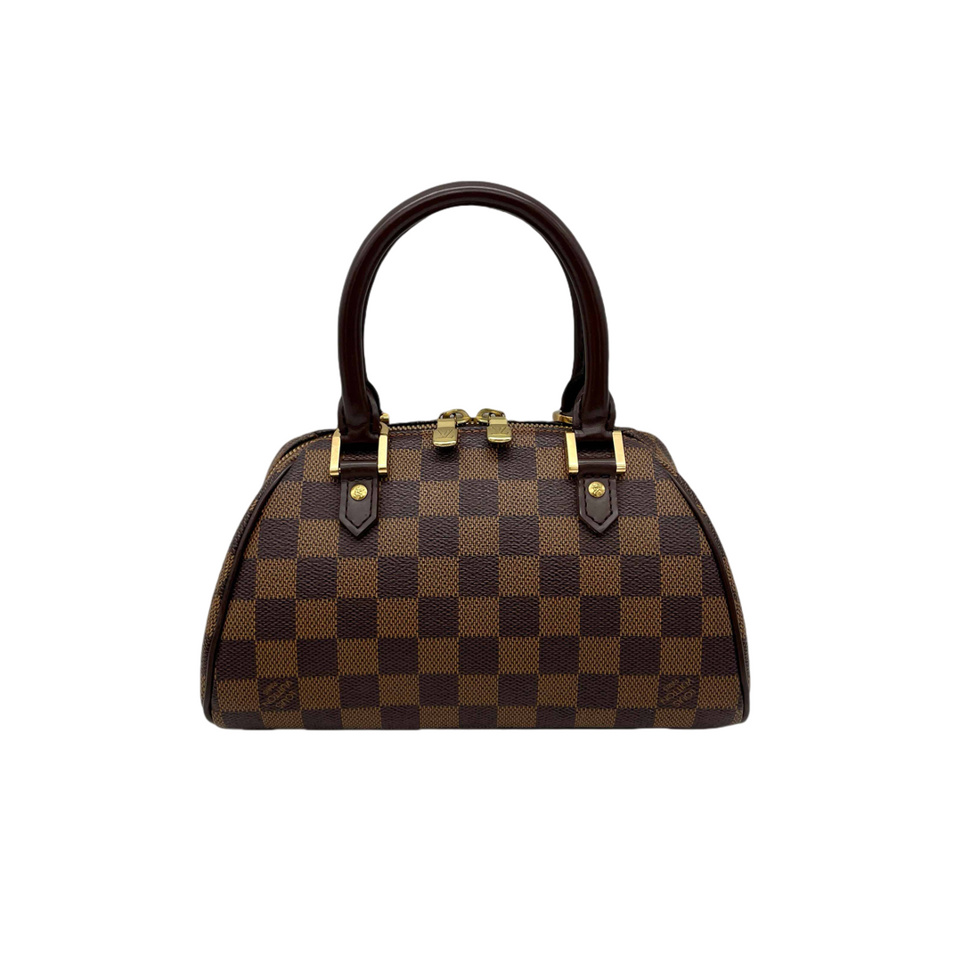 Vintage Louis Vuitton Damier Ribera Mini Handbag Brown