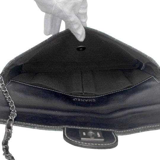 Vintage Chanel Sportline Navy Denim Double Chain Bag