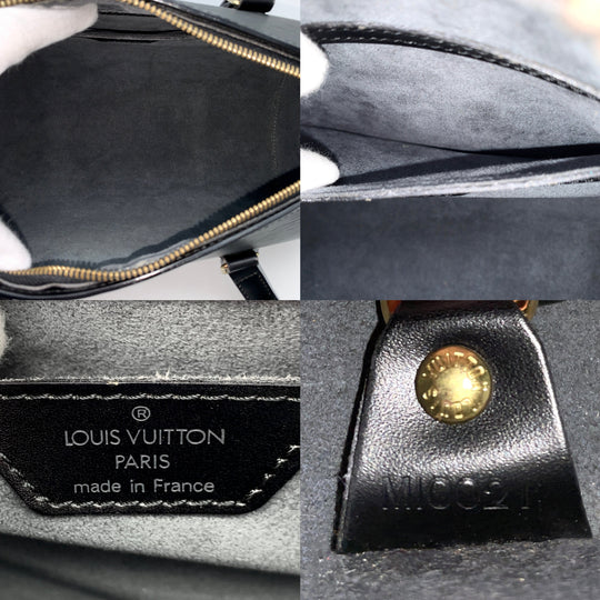 Vintage Louis Vuitton Epi Soufflé Noir Handbag & Pouch